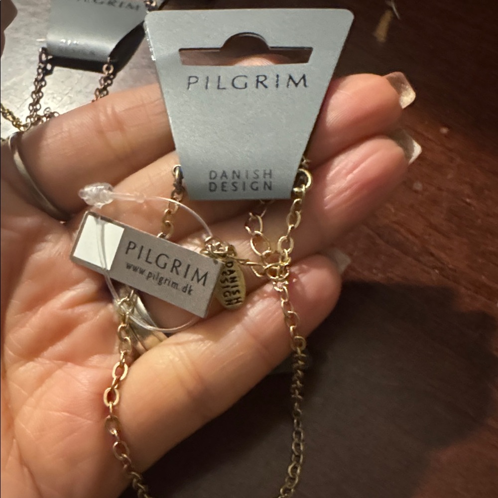 Pilgrim Skanderborg Crystal Heart Pendant Necklace - Picture 7 of 7